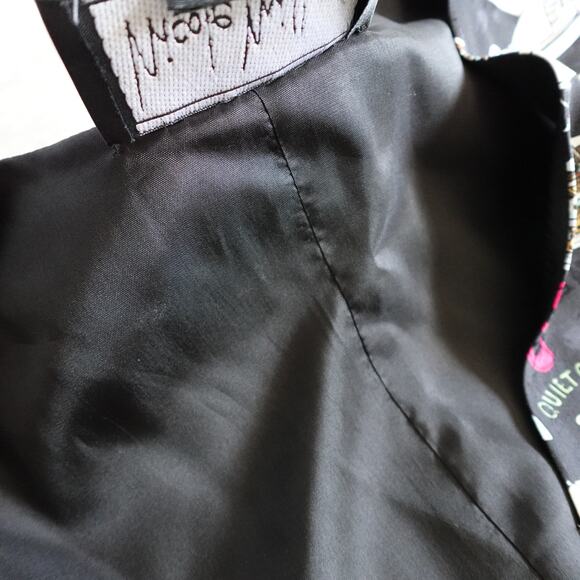 Vintage 90s Nicole Miller Silk Movie Production Actor Actress TV Film Theme Vest - Picture 8 of 16